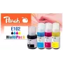 Peach 321328 mustepatruuna 4 kpl yhteensopiva vakio musta, syaani, magenta, keltainen