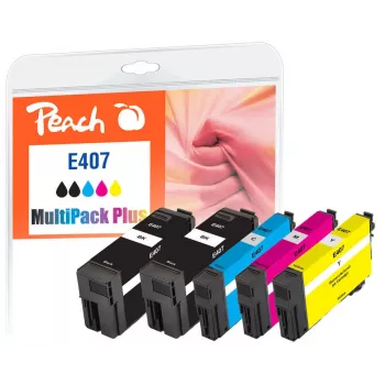 Peach PI200-938 mustekasetti 5 kpl yhteensopiva musta, syaani, magenta, keltainen