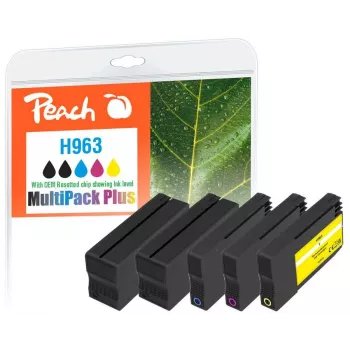 Peach 6ZC70AE mustekasetti 5 kpl yhteensopiva musta, syaani, magenta, keltainen