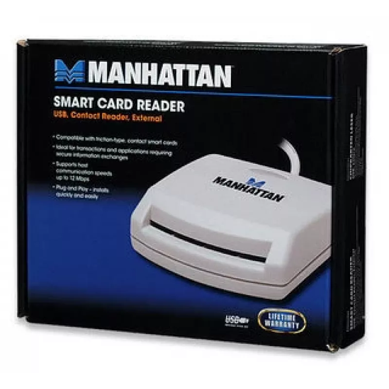 Manhattan 172844 älykortinlukija USB 1.1 valkoinen