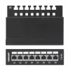 Intellinet patch-paneeli, Cat6a, FTP, 8-porttinen, pöytämalli, suojattu, 90° Top-Entry LSA-listat, musta