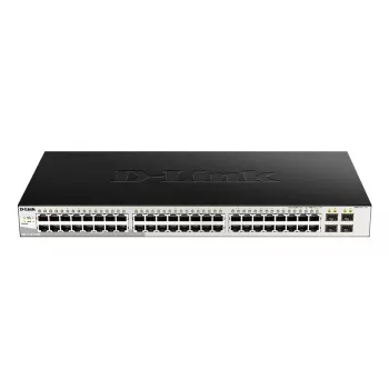 D-Link DGS-1210-52/ME Managed L2 Gigabit Ethernet (10/100/1000) 1U musta