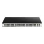 D-Link DGS-1210-52/ME Managed L2 Gigabit Ethernet (10/100/1000) 1U musta