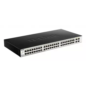 D-Link DGS-1210-52/ME Managed L2 Gigabit Ethernet (10/100/1000) 1U musta