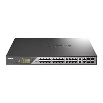 D-Link DSS-200G-28MPP verkkokytkin Managed L2 Gigabit Ethernet (10/100/1000) Power over Ethernet (PoE) 1U harmaa