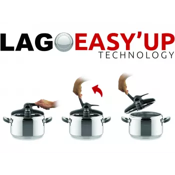 Lagostina Mia Lagoeasy'up 5 L ruostumaton teräs