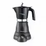 Ariete 1368 Moka Aroma, sähköinen mokapannu, 4/6 kupillista, 480 W, automaattinen virrankatkaisu, pitää lämpötilan 30 asteessa, musta