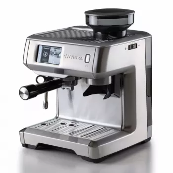 Ariete espressokeitin 1312, espressokeitin, 2 l, kahvipavut, integroitu mylly, 1600 W, hopea