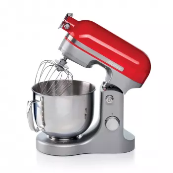 Ariete Moderna punainen yleiskone, pöytämikseri, punainen, vatkaus, vaivaus, sekoitus, 5,5 l, kiertosäädin, alumiini