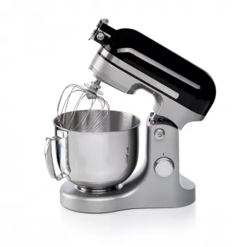 Ariete Moderna musta mikseri, pöytämikseri, musta, vatkaus, vaivaus, sekoitus, 5,5 l, kiertosäädin, alumiini