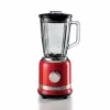 Ariete Moderna punainen tehosekoitin lasikannulla, pöytätehosekoitin, 1,5 l, pulssitoiminto, jäänmurskaus, 1000 W, punainen