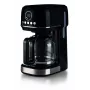 Ariete 1396 Moderna suodatinkahvinkeitin, American Coffee, 15 kupin kapasiteetti, lämpölevy, LCD-näyttö, irrotettava ja pestävä suodatin, musta