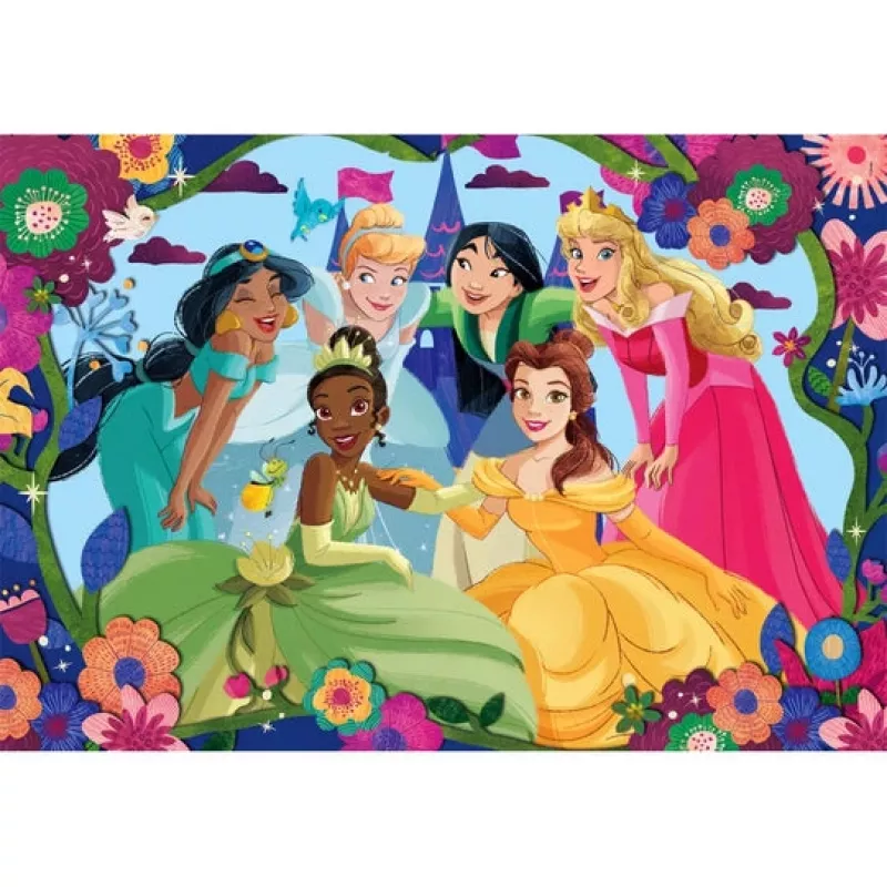 Clementoni Supercolor Disney Princess palapeli 30 palaa piirretyt