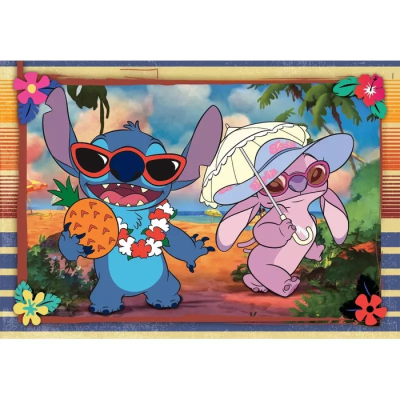 Clementoni Supercolor palapeli 2x60 palaa, Stitch (24822)
