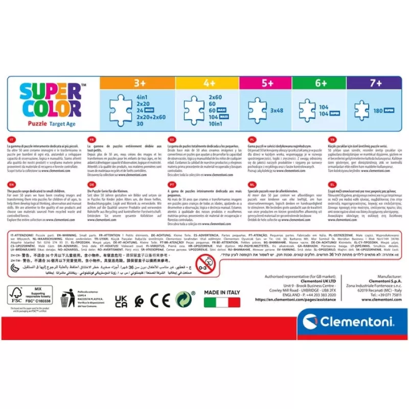 Clementoni Supercolor Batwheels palapeli 48 kpl sarjakuvat