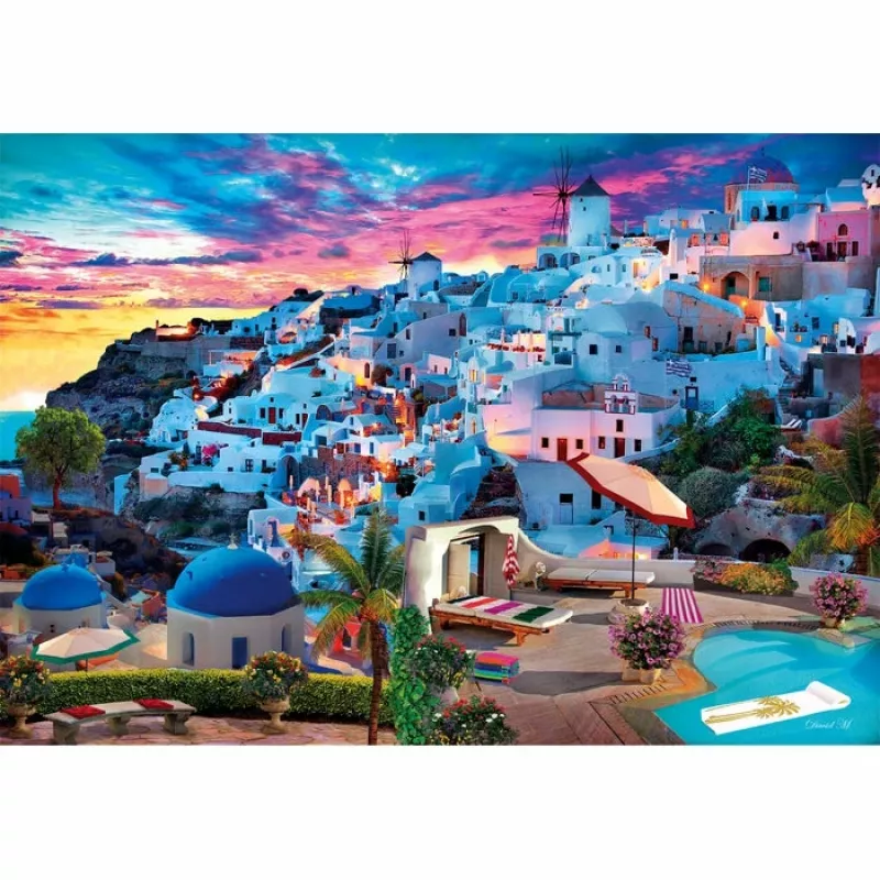 Clementoni High Quality Collection Griechenland Ansicht palapeli 500 kpl maisema