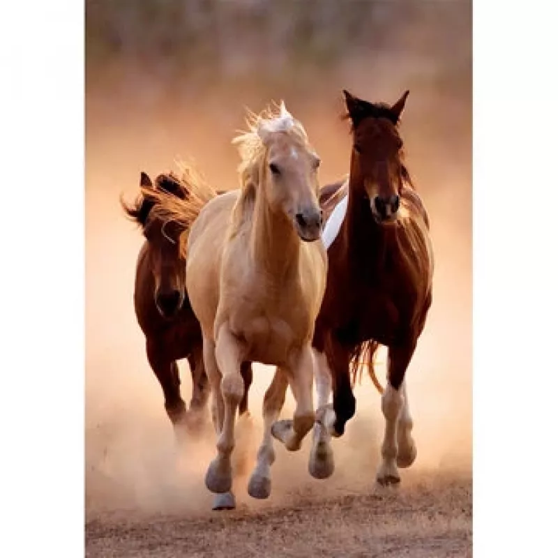 Clementoni Running Horses palapeli 1 000 kpl eläimet