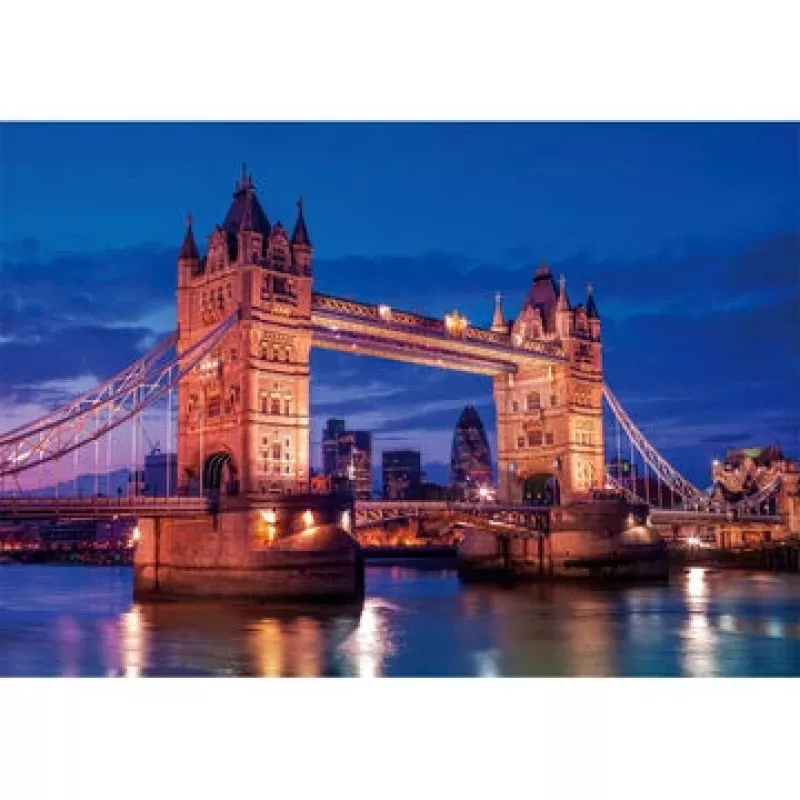 Clementoni Tower Bridge bei Nacht palapeli 1 000 kpl rakennukset
