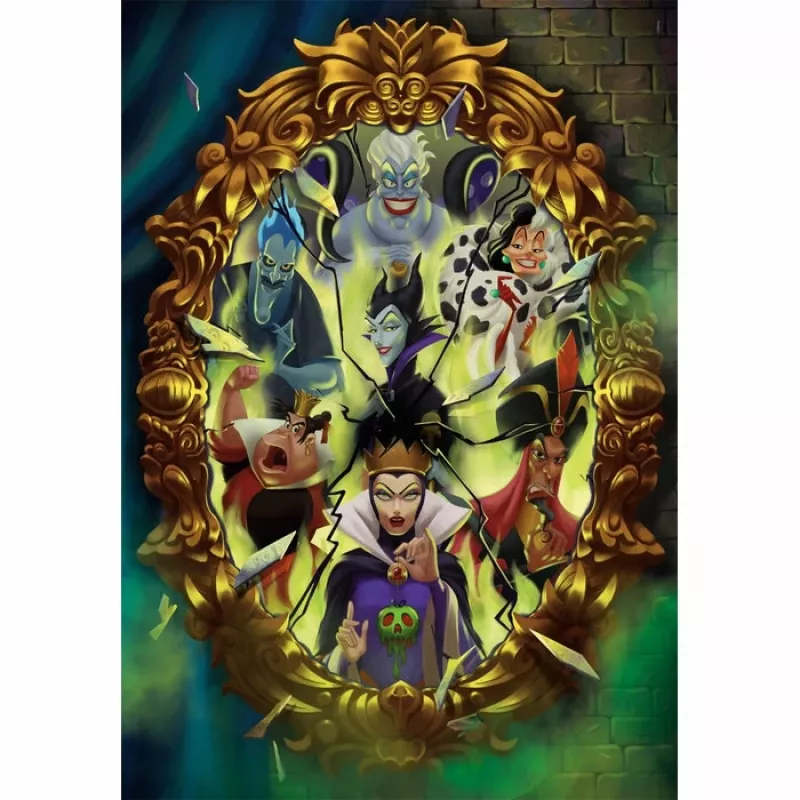 Clementoni Disney Villains palapeli 1 000 kpl sarjakuvat