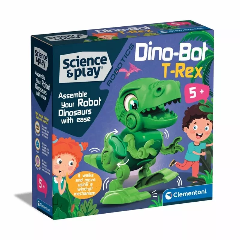 Clementoni Science & Play Dino Bot T-Rex Junior, robottidinosaurus, 5 vuotta
