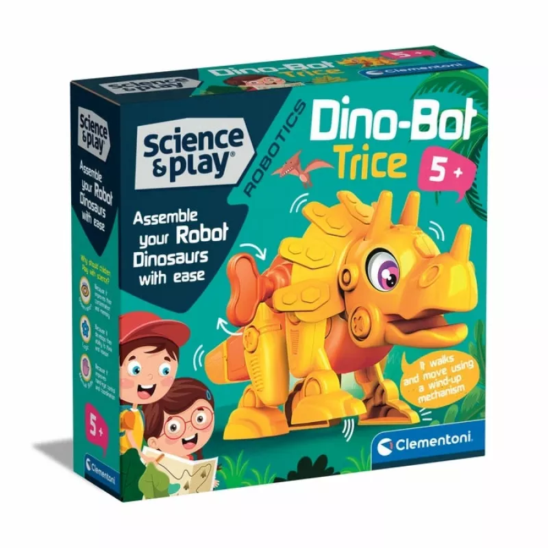 Clementoni Dino Bot Triceratops Junior, robottidinosaurus, 5 vuotta