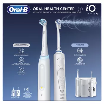 Oral-B iO4 & OxyJet suunhoitokeskus, valkoinen