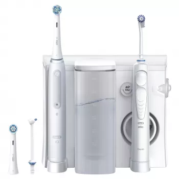 Oral-B iO4 & OxyJet suunhoitokeskus, valkoinen