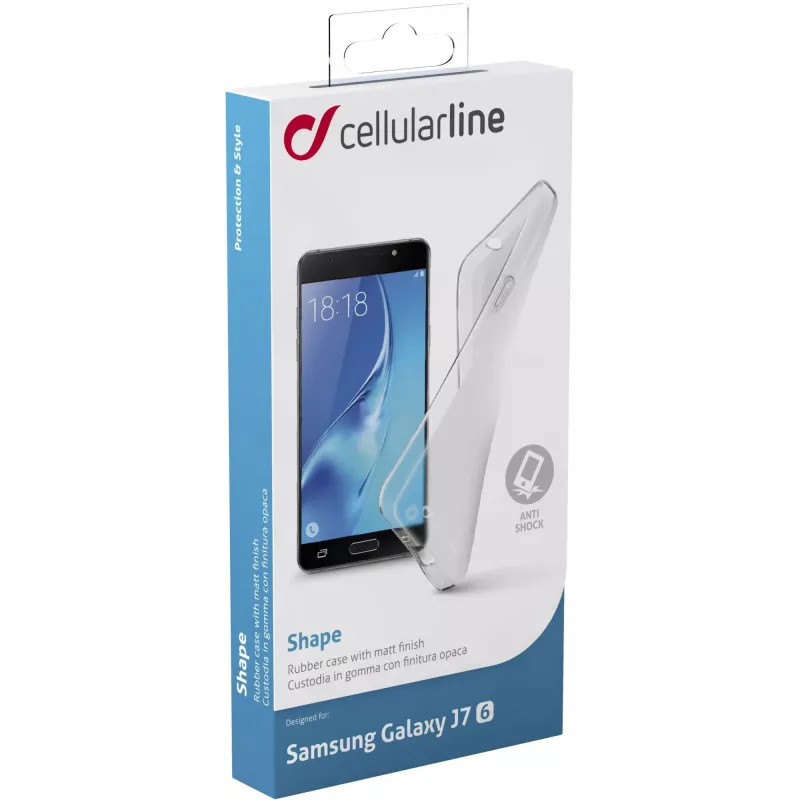 Cellularline Shape - Galaxy J7 (2016), suojakotelo, Samsung, Galaxy J7, 14 cm (5.5 inch), läpinäkyvä