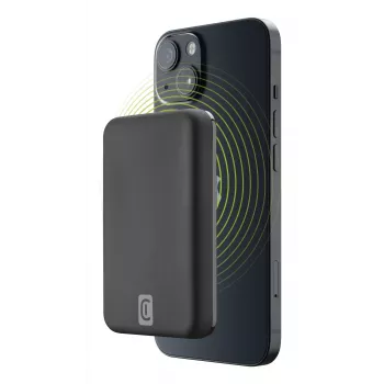 Cellularline Wireless power bank MAG 5000 kannettava laturi yhteensopiva MagSafe-järjestelmän kanssa