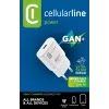 Cellularline GAN seinälaturi USB-C 30W PD USB-C 30W PD -seinälaturi GaN-teknologialla