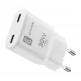 Cellularline GAN seinälaturi 2xUSB-C 30W PD 2xUSB-C 30W PD -seinälaturi GaN-teknologialla