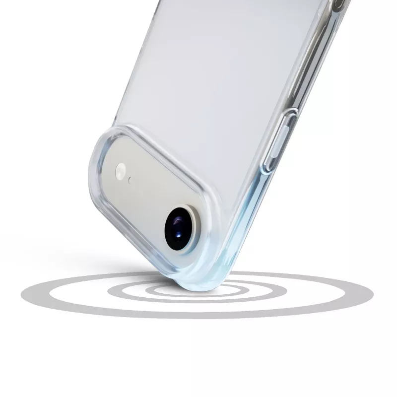 Cellularline Clear Protect - iPhone Air kova kuori kumireunoilla