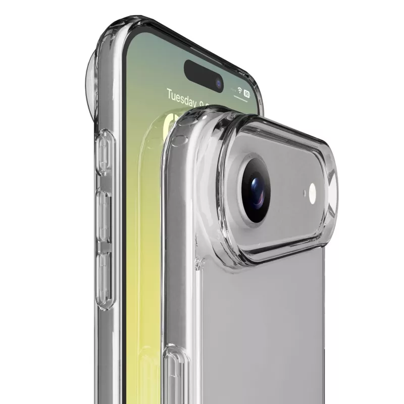 Cellularline Clear Protect - iPhone Air kova kuori kumireunoilla
