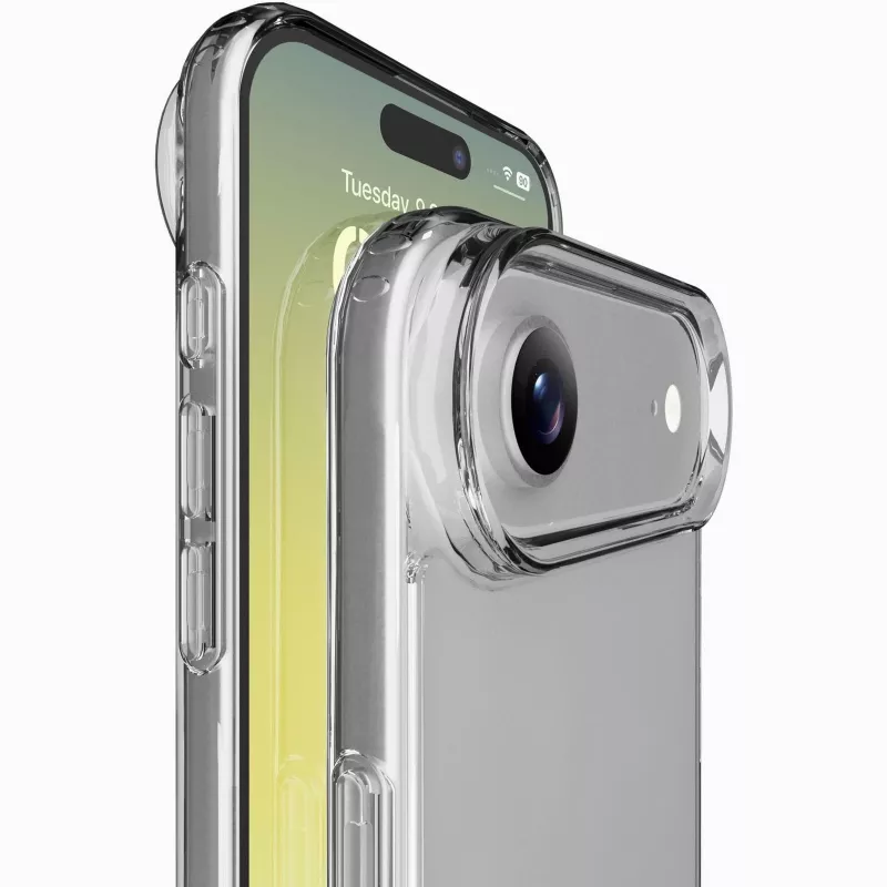 Cellularline Clear Protect - iPhone Air kova kuori kumireunoilla