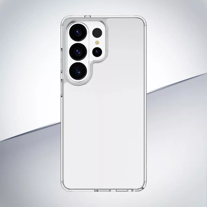 Cellularline Clear Protect - Galaxy S26 Ultra kova kuori kumireunoilla