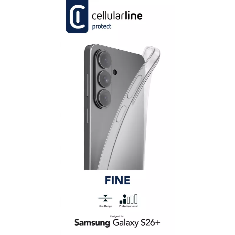 Cellularline Fine - Galaxy S26+, kuori, Samsung, Galaxy S26 Edge, 17 cm (6,7