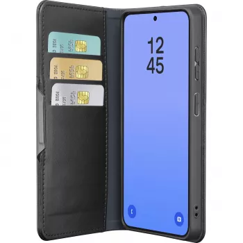 Cellularline Book Agenda - Galaxy S26 Ultra kirjakotelo tekonahkaviimeistelyllä, magneettisulkimella, RFID-suojauksella ja telineellä