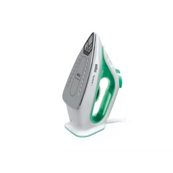 Braun TexStyle 1 SI 1040 GR höyrysilitysrauta keraaminen silityspohja 2000 W vihreä, valkoinen