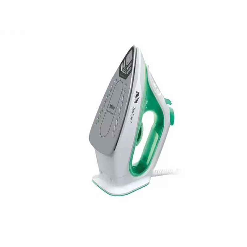 Braun TexStyle 1 SI 1040 GR höyrysilitysrauta keraaminen silityspohja 2000 W vihreä, valkoinen