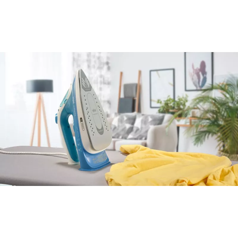 Braun FI 3144 BL höyrysilitysrauta keraaminen pohja 2400 W sininen