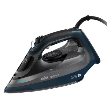Braun TexStyle 9 0127409002 silitysrauta höyrysilitysrauta EloxalPlus-silityspohja 3200 W tummansininen