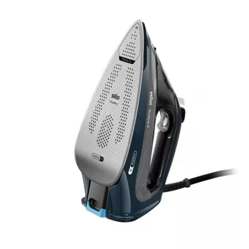 Braun TexStyle 9 0127409002 silitysrauta höyrysilitysrauta EloxalPlus-silityspohja 3200 W tummansininen