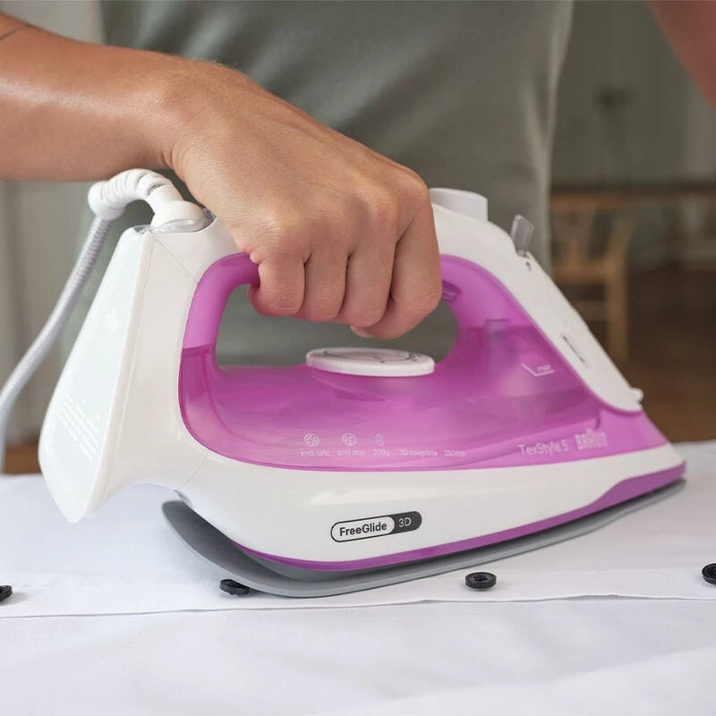 Braun TexStyle 5 SI 5225 höyrysilitysrauta 2500 W pinkki, valkoinen