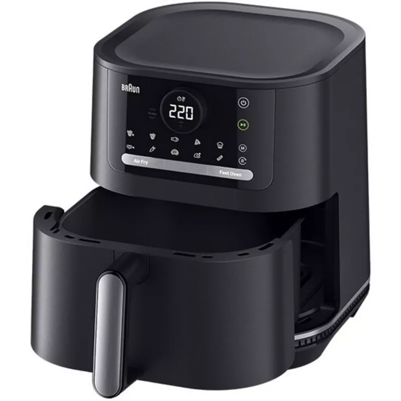Braun HF5050 Single 5.7 L pöytämalli 2000 W kiertoilmakypsennin musta, harmaa