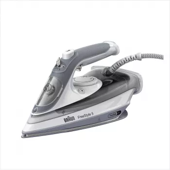 Braun TexStyle 5 SI5078GY höyrysilitysrauta EloxalPlus-silityspohja 2800 W harmaa, valkoinen