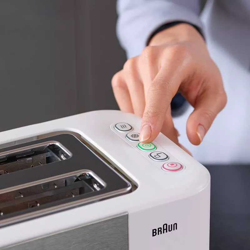 Braun GRILLE-PAIN HT5015WH 13 2 viipaletta 1000 W harmaa, valkoinen
