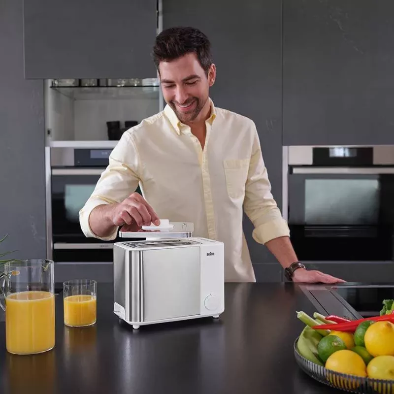 Braun GRILLE-PAIN HT5015WH 13 2 viipaletta 1000 W harmaa, valkoinen