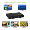 Techly HDMI 4x1 multiviewer saumattomalla kytkimellä, HDMI, metalli, musta, 60 Hz, 1080p, 2,25 Gbit/s