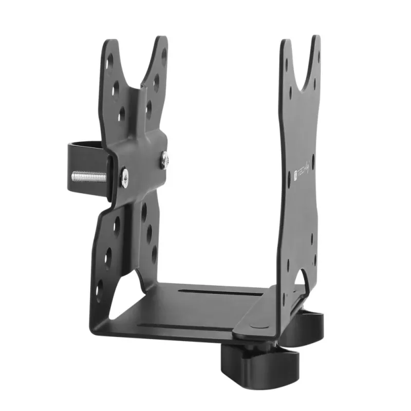 Techly pöydän alle säädettävä CPU-teline, 5 kg, 75 x 75 mm, 100 x 100 mm, musta