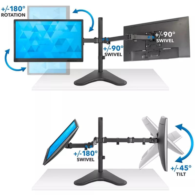 Techly ICA-LCD 2524 näyttöteline / -jalusta 81,3 cm (32 inch) pöytä musta